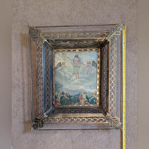 Vintage Religious Wall Art 3D Holographic Lenticular Jesus Crucified Resurrected - Picture 3 of 6